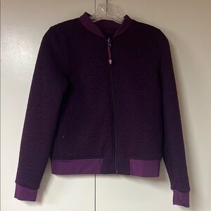 Ivivva Plum Wherever-You-Go Reversible Zip-Up Jacket Size 12